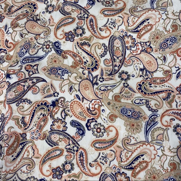 Women’s Sportscraft cropped Capri length pants paisley print size 10 zip button - Picture 6 of 10